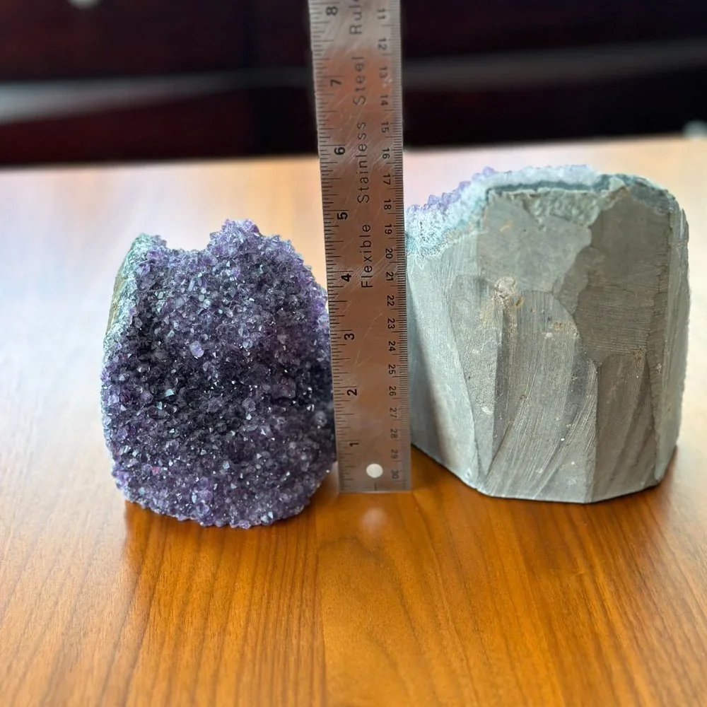 Amethyst Crystal Decor (Listing is for the pair) - Picture 2 of 2